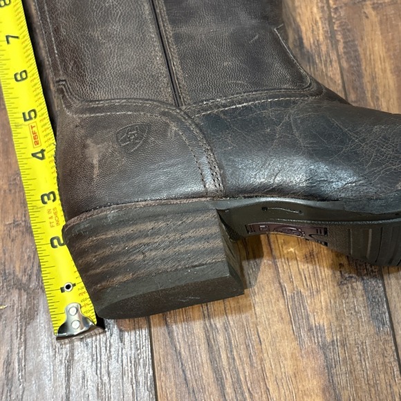 NWT Ariat Caldera Western Brown Leather Boots Womens 8 Aztec Kneehigh Tribal - Picture 15 of 16